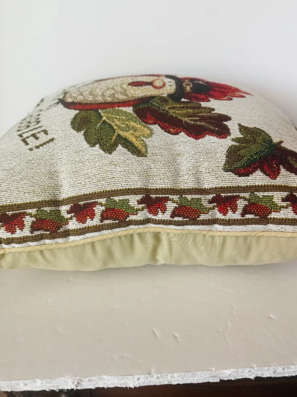 Turkey Gobble Gobble Woven Tapestry Throw Pillow 16x16